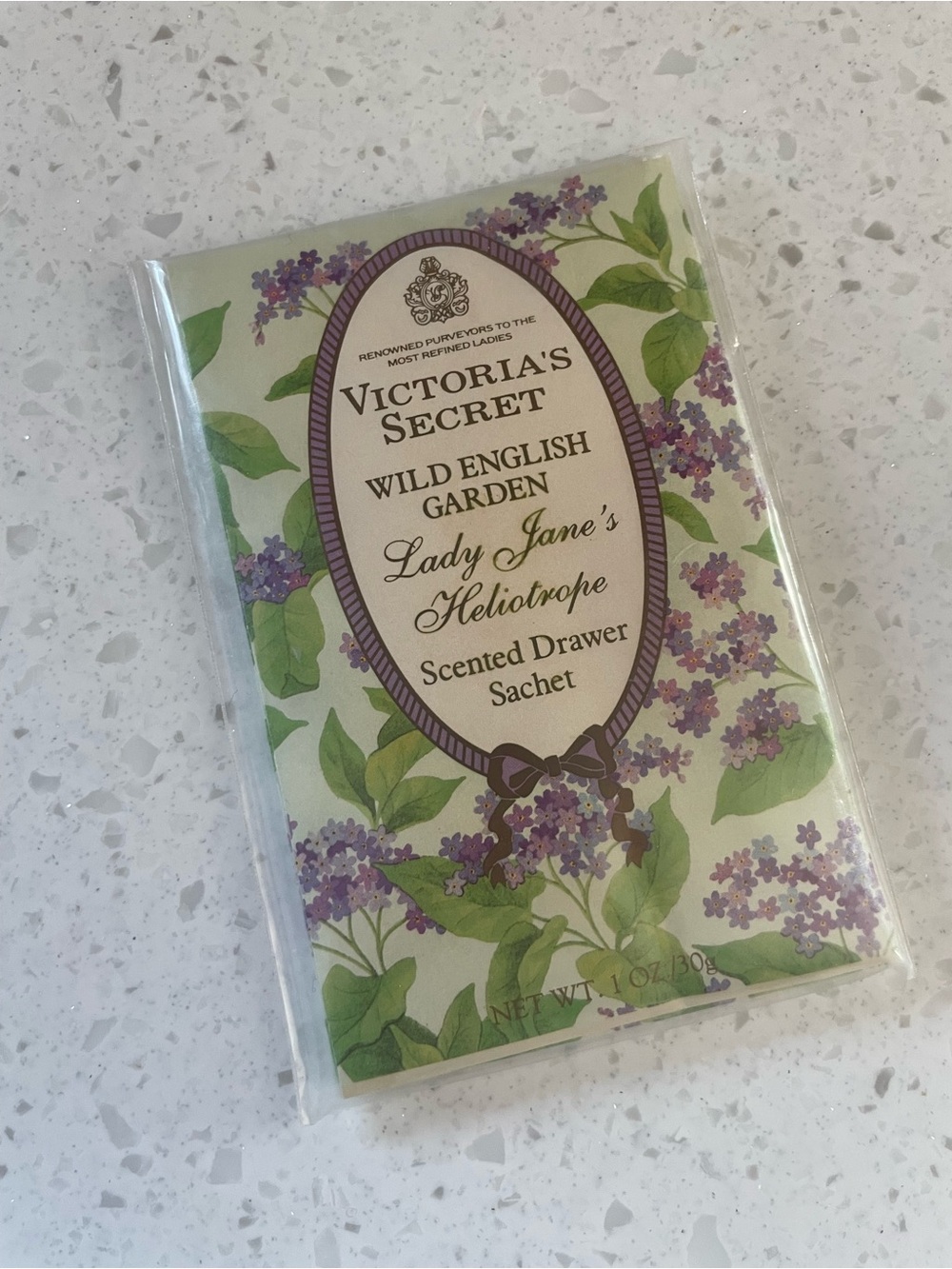 Victoria's Secret Lady Jane's Heliotrope Scented Drawer Sachet Wild English New